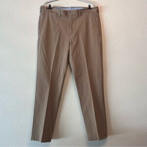 Polo Ralph Lauren Stretch Straight Fit Chino Pants Khaki Size 36x32 Blue Logo